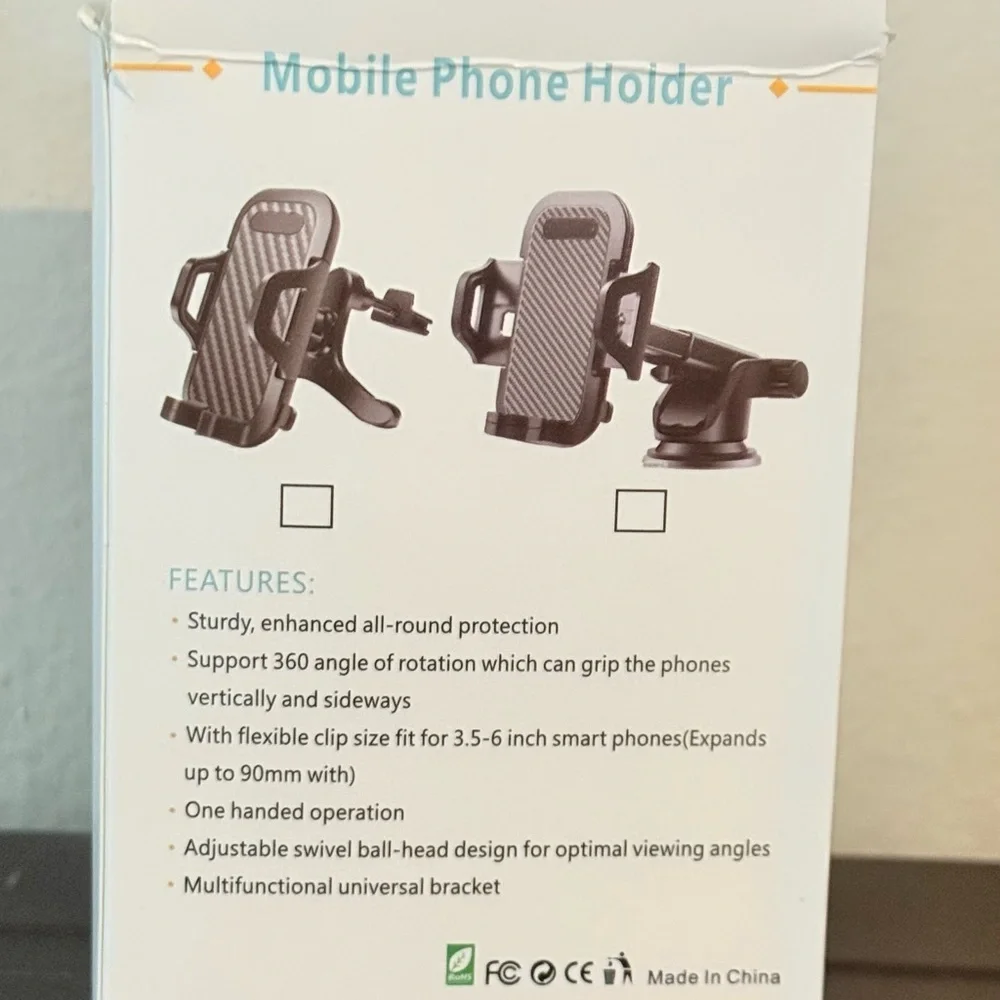 Universal Car Phone Mount Holder SH-3100 - 360° Rotation Windshield & Air Vent